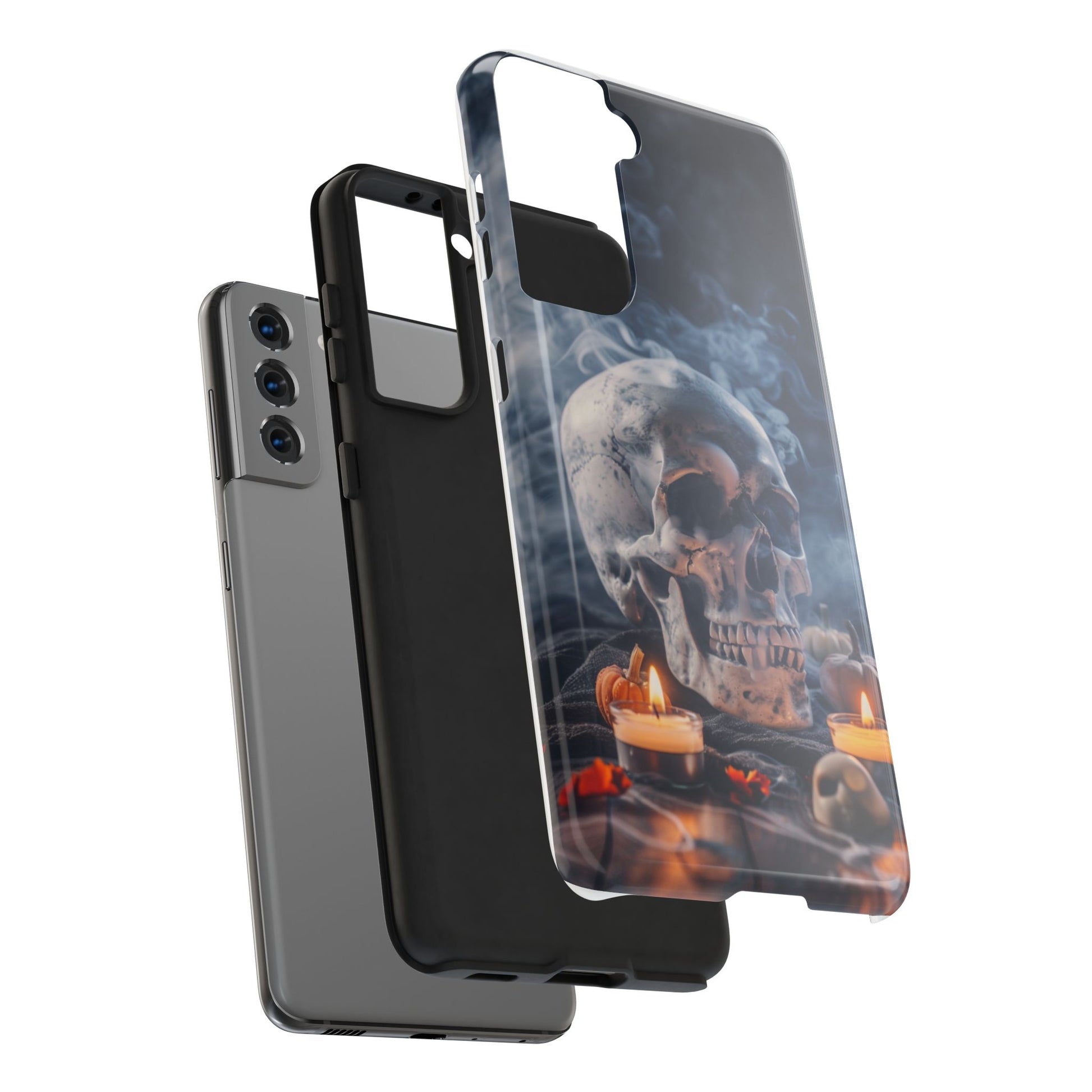 Gothic Skull Phone Case | Tough Phone Cases for Halloween, Gothic Decor, Unique Gifts, Spooky Vibes, Cell Phone Accessories