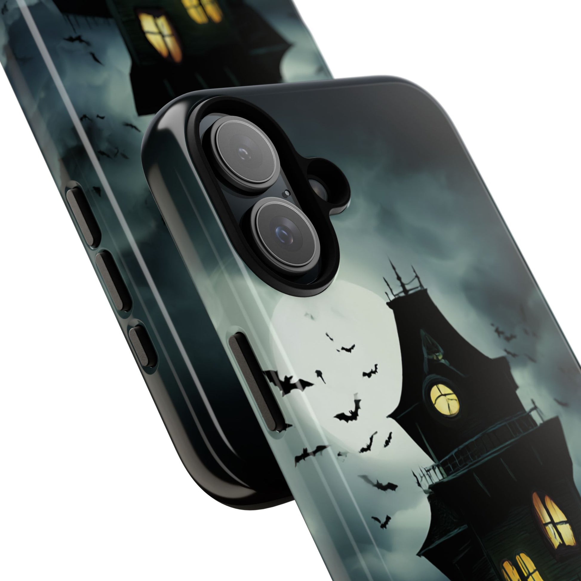 Gothic Haunted House Phone Case, Spooky Halloween Accessory, Creepy Gift for Horror Lovers, Unique Mobile Cover, Fall Decoration