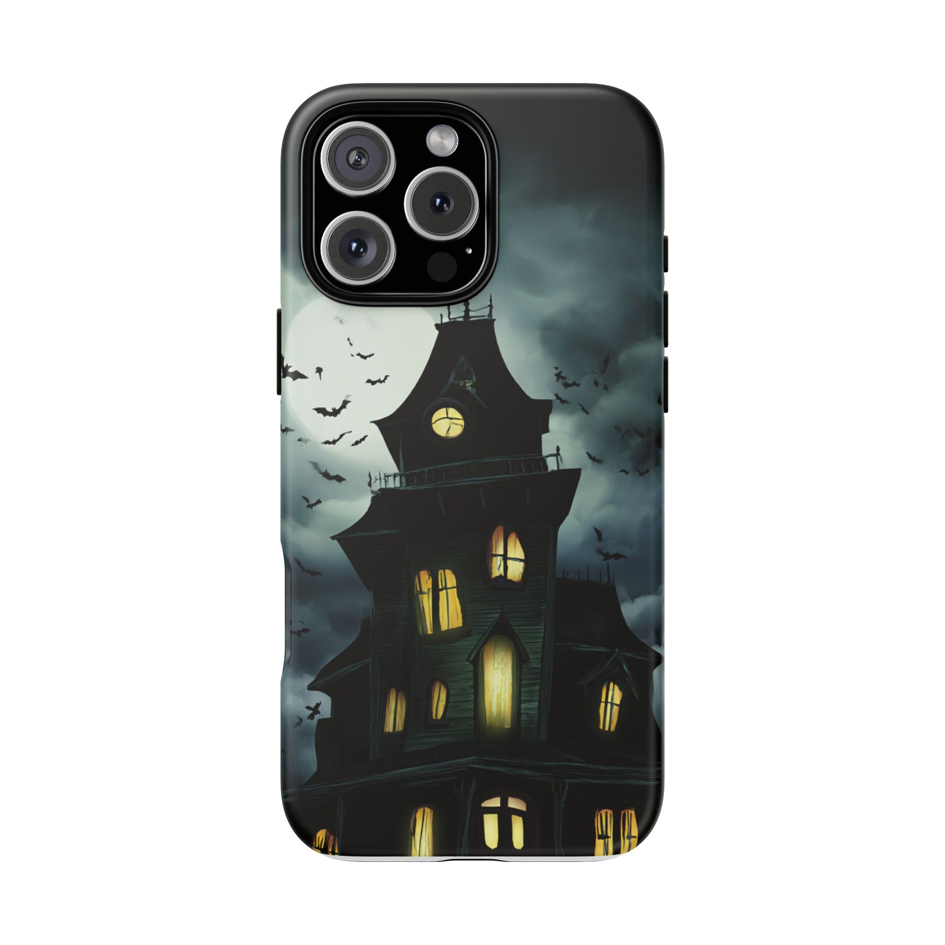 Gothic Haunted House Phone Case, Spooky Halloween Accessory, Creepy Gift for Horror Lovers, Unique Mobile Cover, Fall Decoration