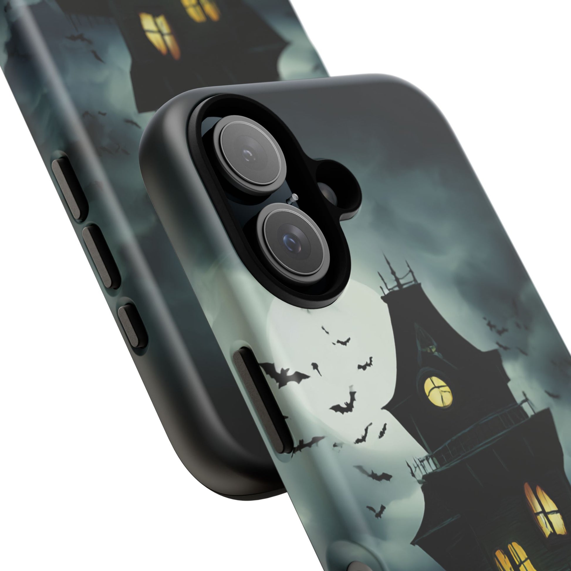 Gothic Haunted House Phone Case, Spooky Halloween Accessory, Creepy Gift for Horror Lovers, Unique Mobile Cover, Fall Decoration