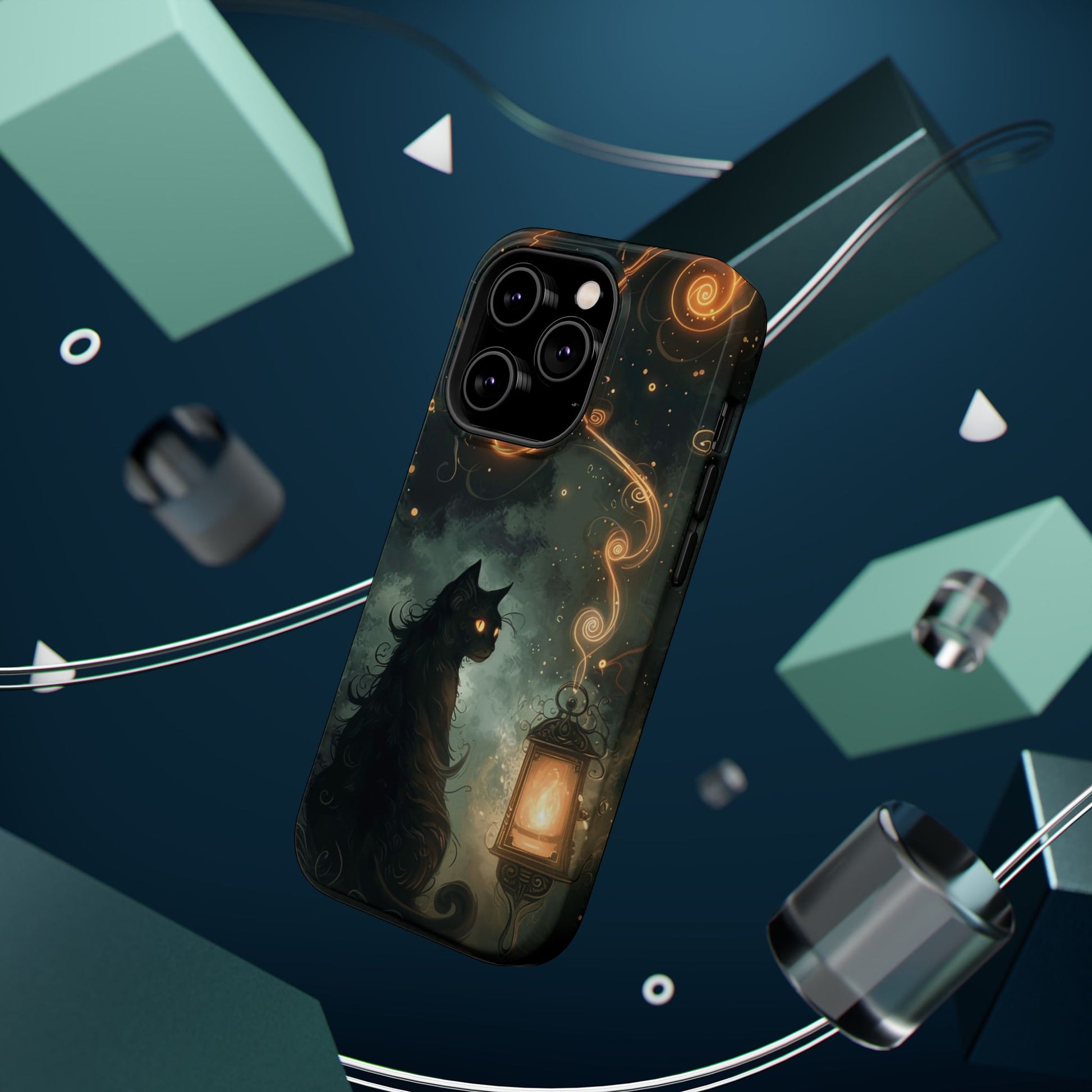 Magnetic Cat-Themed Phone Cases, Impact-Resistant Design, Unique Gift for Cat Lovers, Perfect for Birthdays, Special Occasions