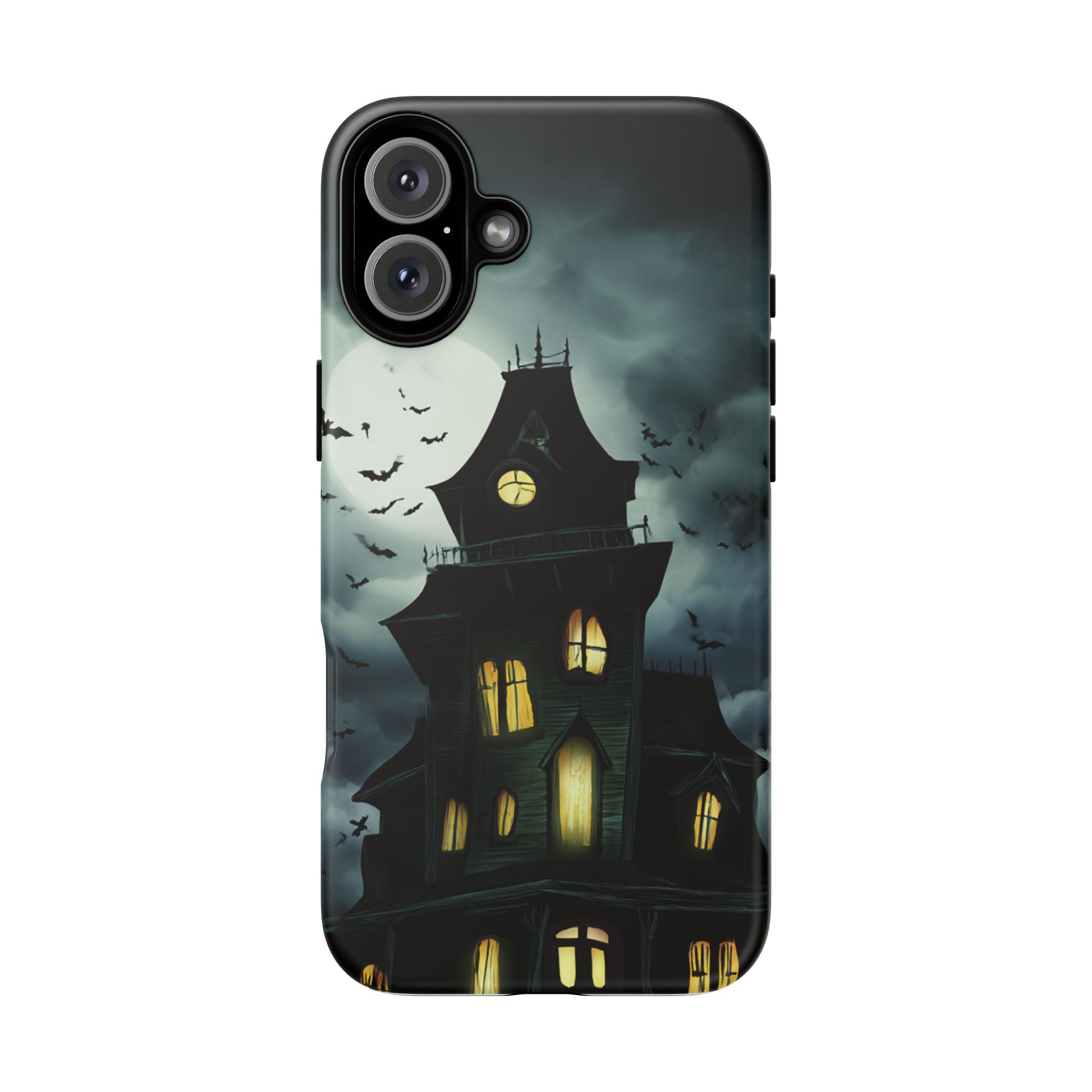 Gothic Haunted House Phone Case, Spooky Halloween Accessory, Creepy Gift for Horror Lovers, Unique Mobile Cover, Fall Decoration
