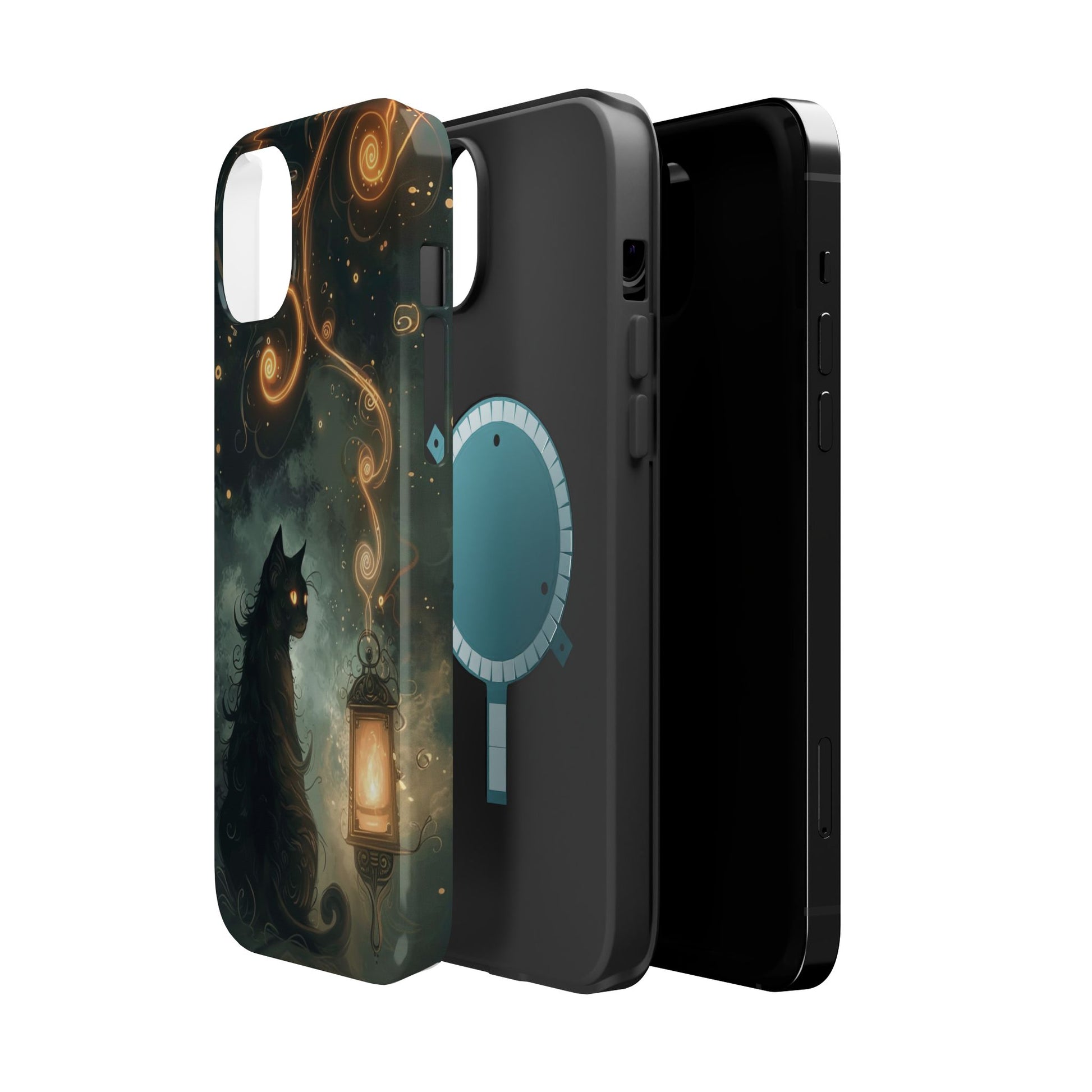 Magnetic Cat-Themed Phone Cases, Impact-Resistant Design, Unique Gift for Cat Lovers, Perfect for Birthdays, Special Occasions