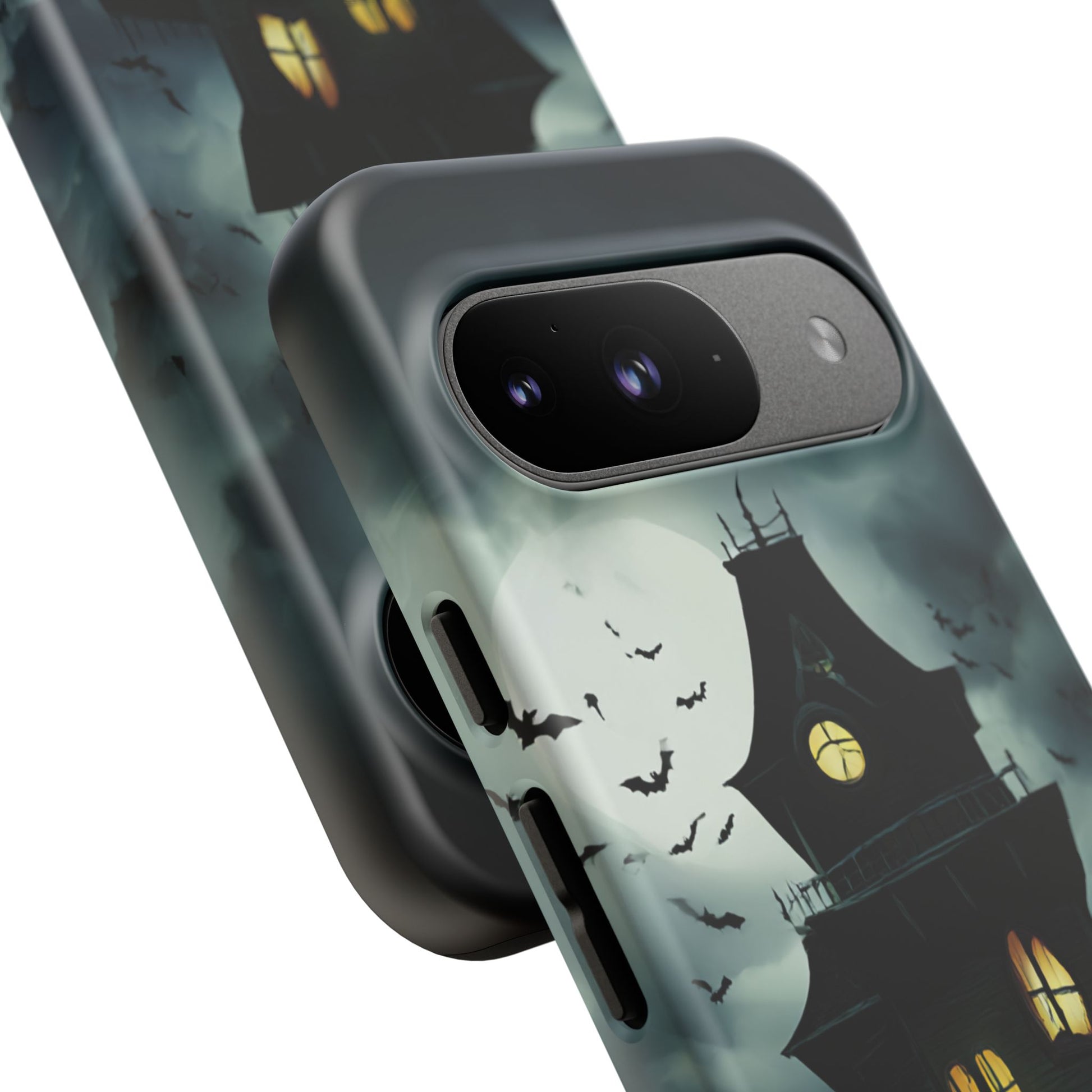 Gothic Haunted House Phone Case, Spooky Halloween Accessory, Creepy Gift for Horror Lovers, Unique Mobile Cover, Fall Decoration