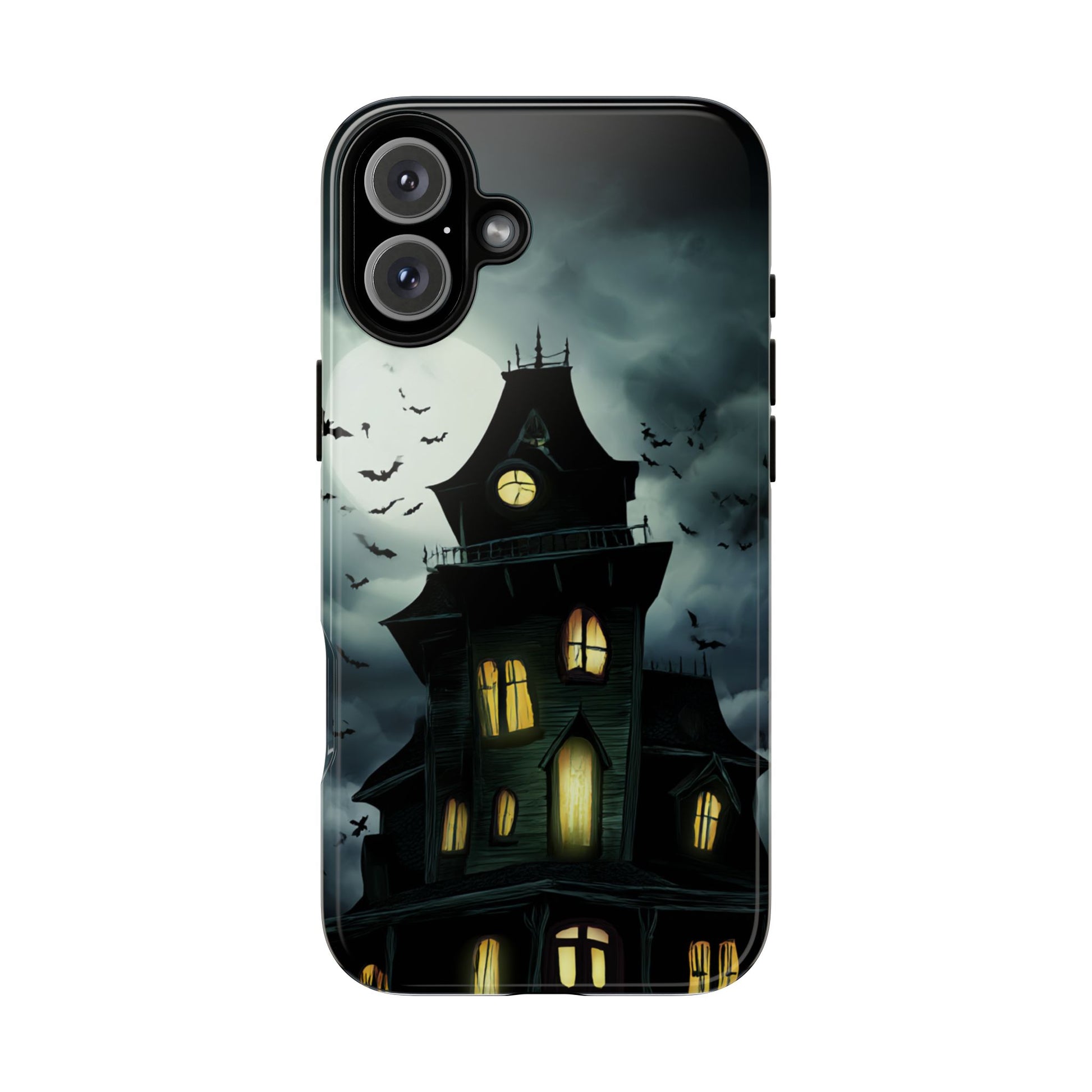 Gothic Haunted House Phone Case, Spooky Halloween Accessory, Creepy Gift for Horror Lovers, Unique Mobile Cover, Fall Decoration
