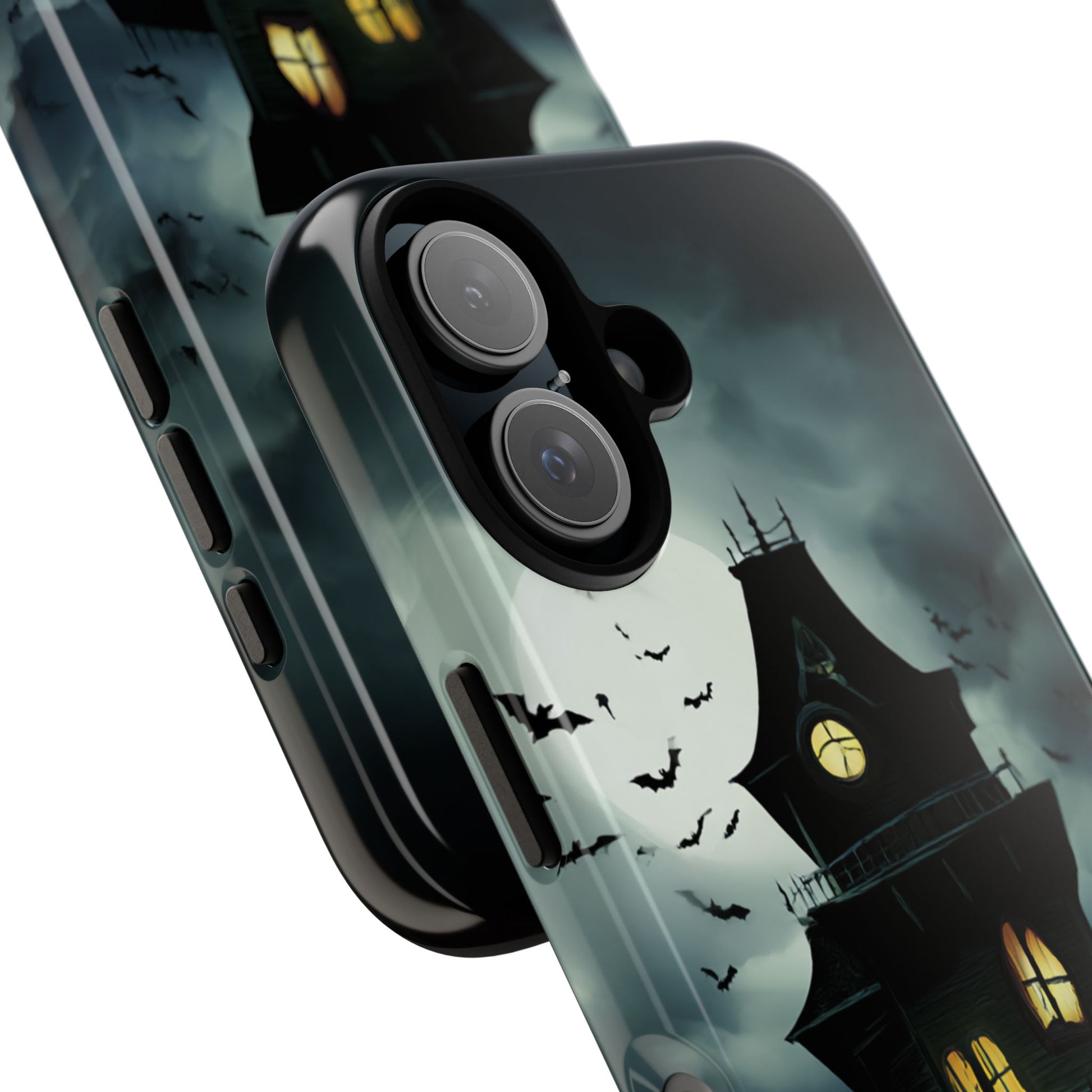 Gothic Haunted House Phone Case, Spooky Halloween Accessory, Creepy Gift for Horror Lovers, Unique Mobile Cover, Fall Decoration