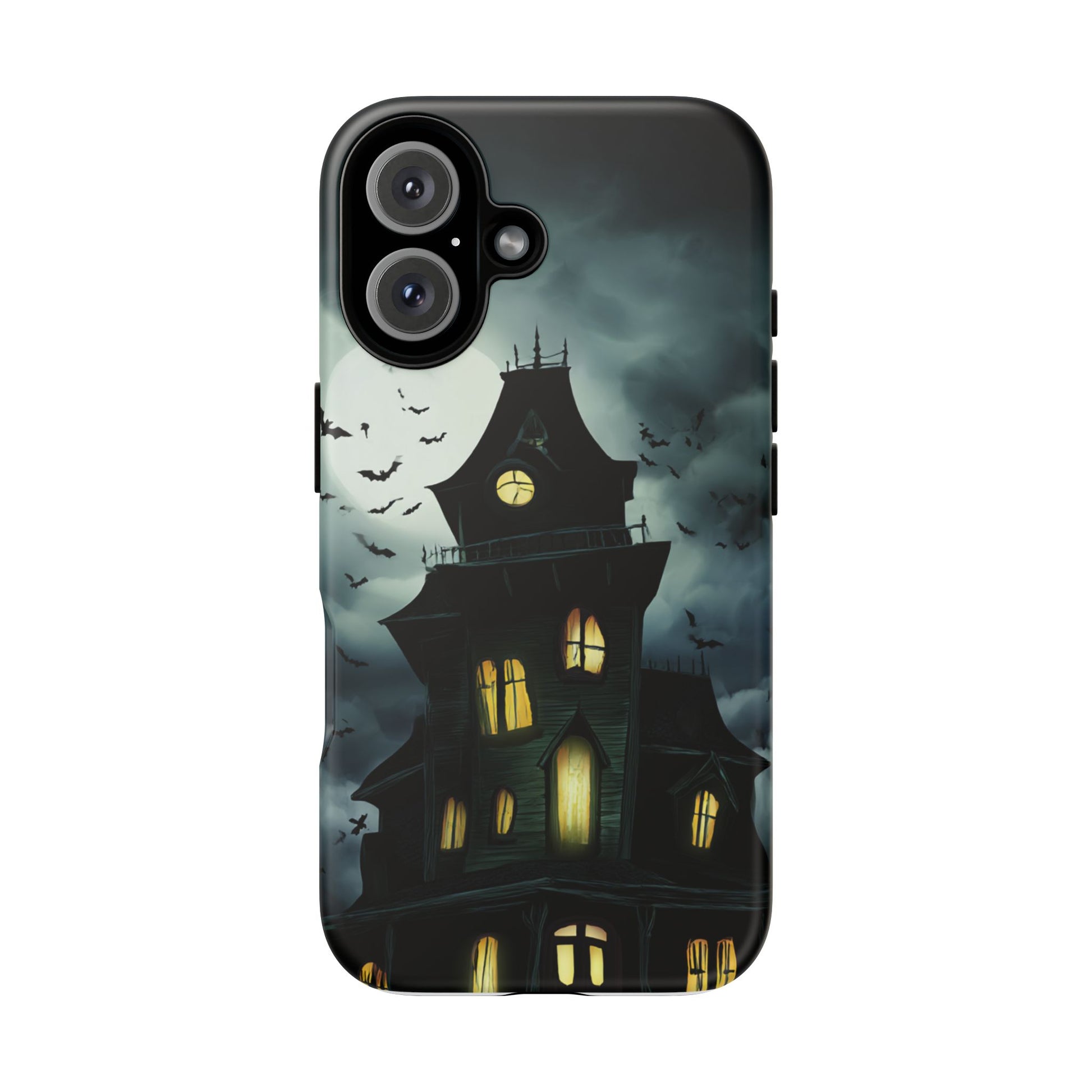 Gothic Haunted House Phone Case, Spooky Halloween Accessory, Creepy Gift for Horror Lovers, Unique Mobile Cover, Fall Decoration