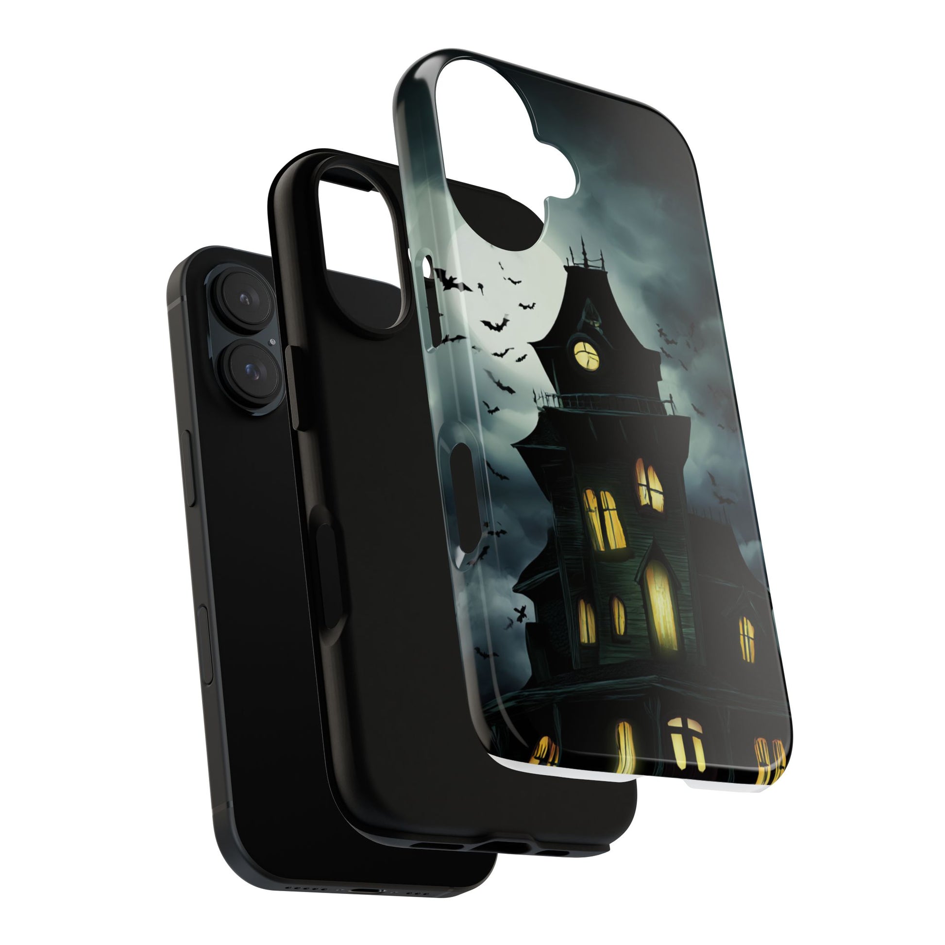 Gothic Haunted House Phone Case, Spooky Halloween Accessory, Creepy Gift for Horror Lovers, Unique Mobile Cover, Fall Decoration