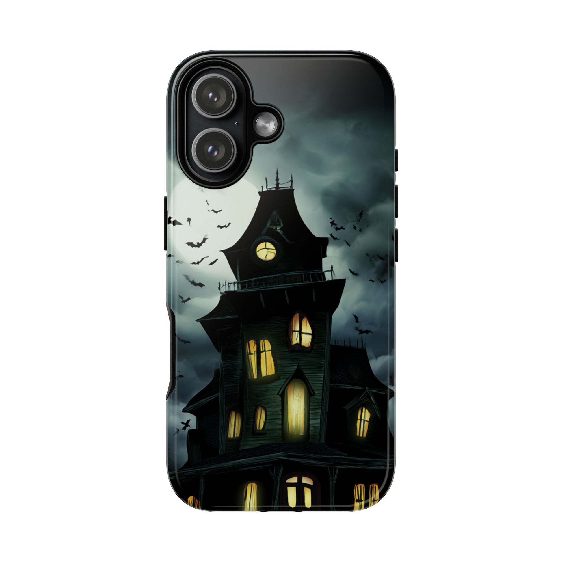 Gothic Haunted House Phone Case, Spooky Halloween Accessory, Creepy Gift for Horror Lovers, Unique Mobile Cover, Fall Decoration