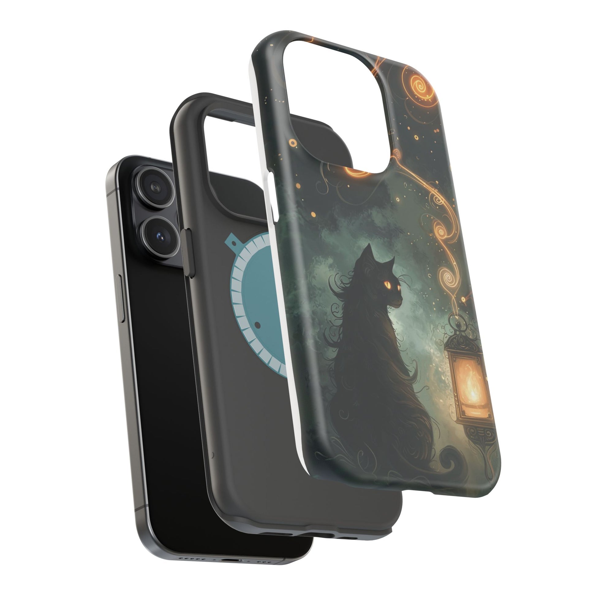 Magnetic Cat-Themed Phone Cases, Impact-Resistant Design, Unique Gift for Cat Lovers, Perfect for Birthdays, Special Occasions