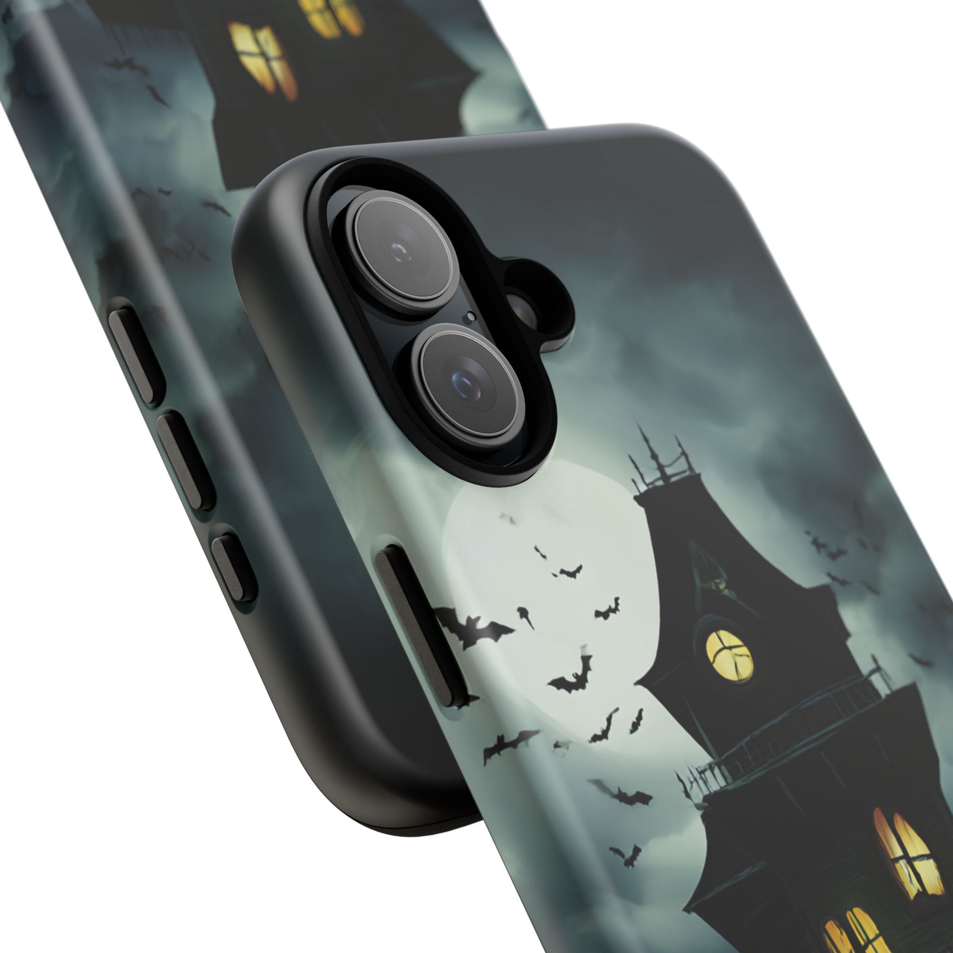 Gothic Haunted House Phone Case, Spooky Halloween Accessory, Creepy Gift for Horror Lovers, Unique Mobile Cover, Fall Decoration