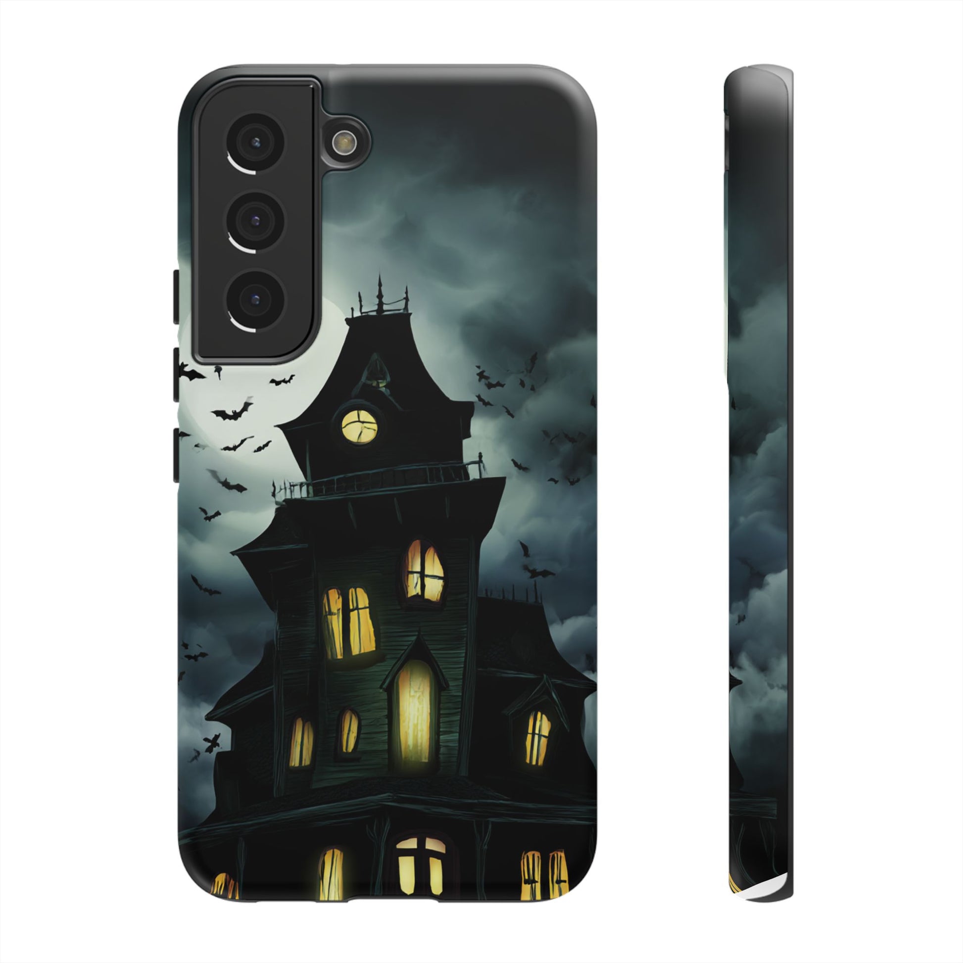 Gothic Haunted House Phone Case, Spooky Halloween Accessory, Creepy Gift for Horror Lovers, Unique Mobile Cover, Fall Decoration