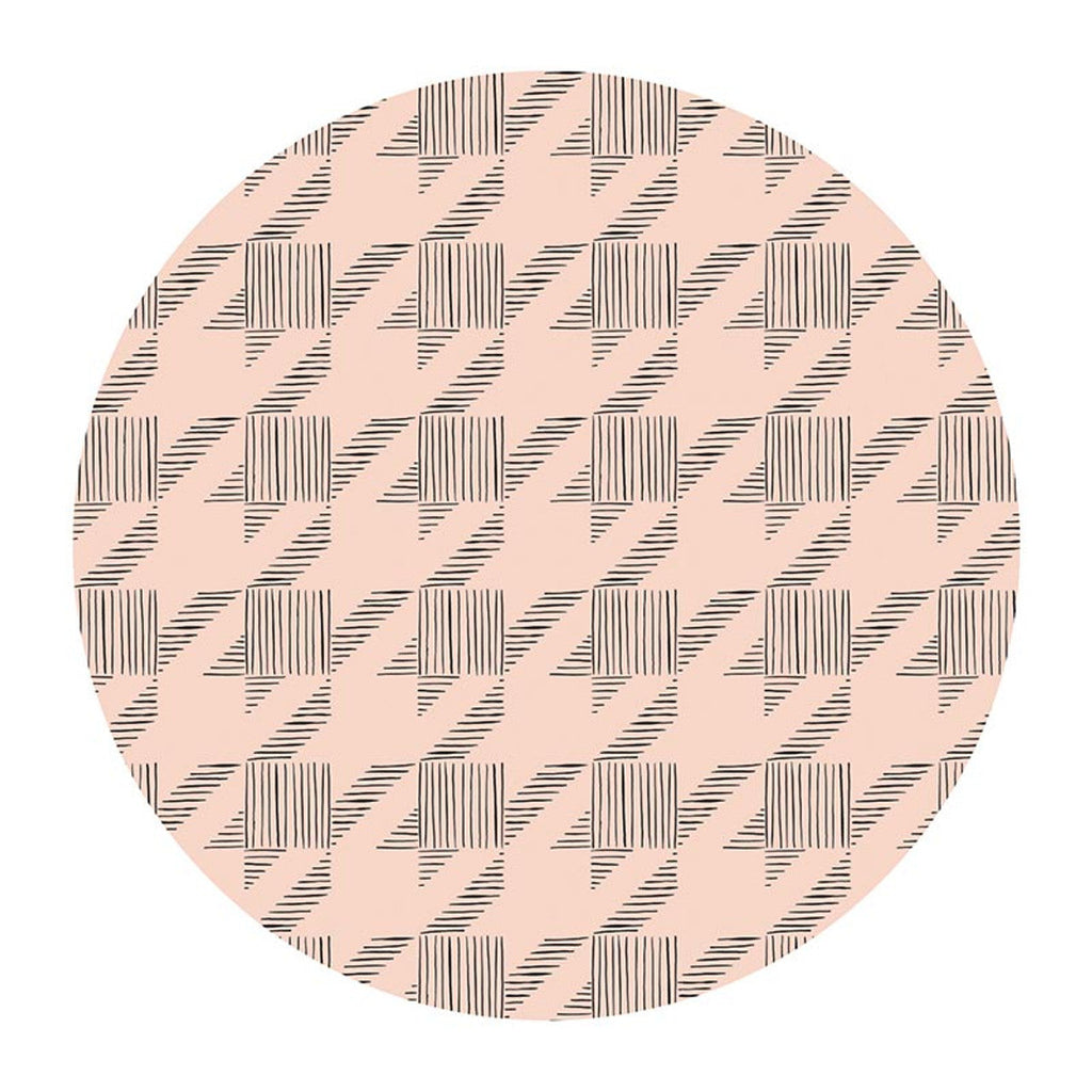 Achieve Ceramic Coaster Set | Set of 4 Floral & Houndstooth Design Beverage Coasters