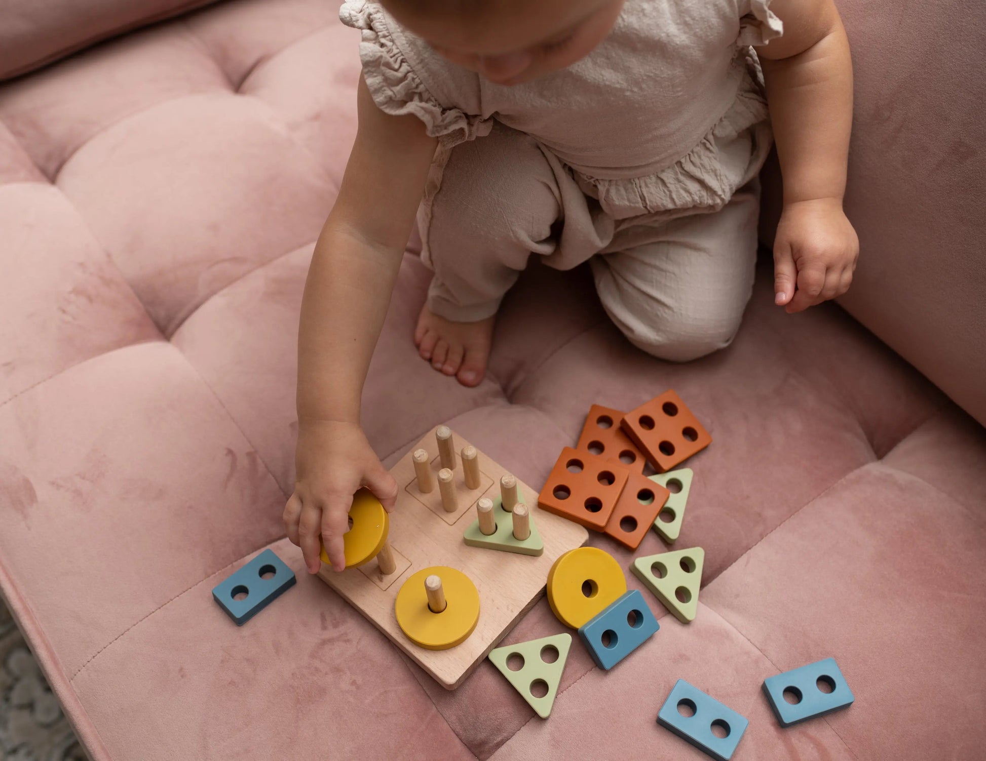 Shape Puzzle Toy + Geometric + Wood & Silicone + Montessori | LYTL®️
