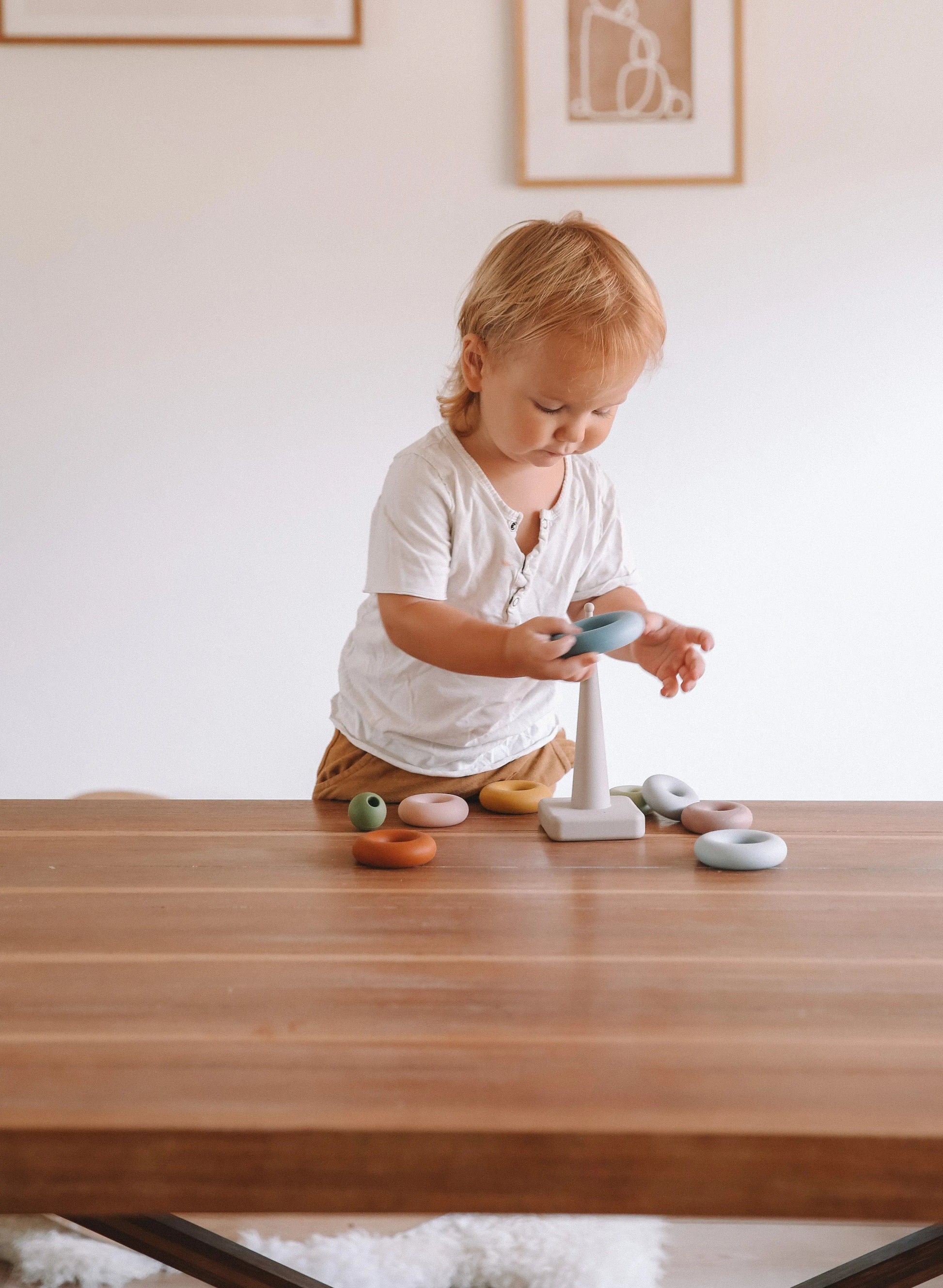Ring Stacking Toy + Silicone + Sensory Play + Sorting & Montessori | LYTL®️