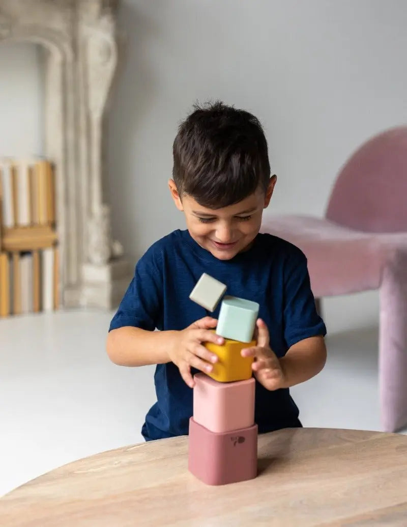 Colorful Stacking Cups + Silicone + Montessori + Water-play Toy | LYTL®️