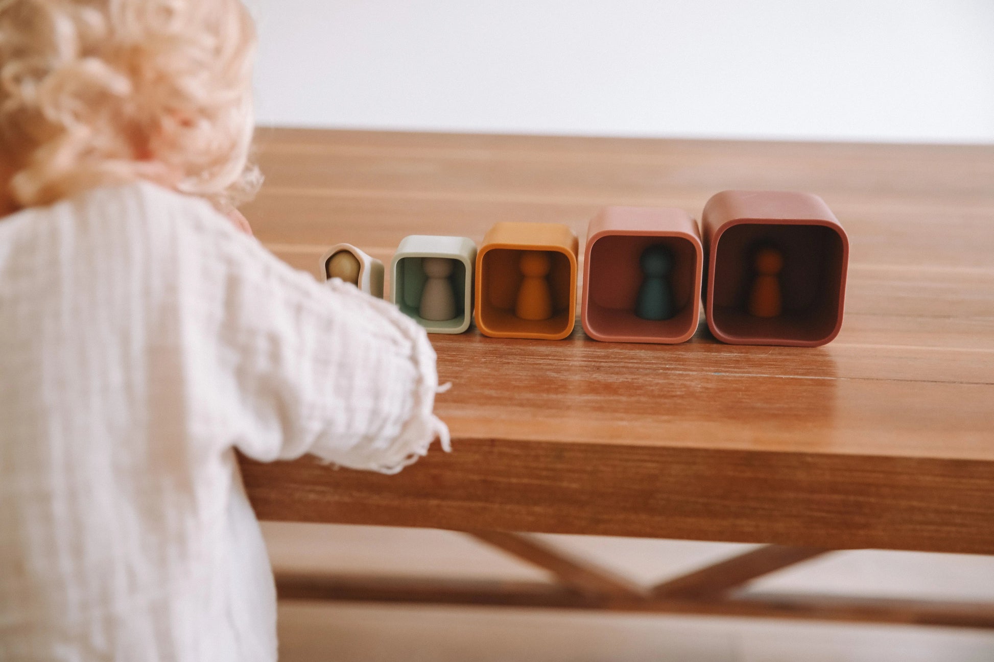 Colorful Stacking Cups + Silicone + Montessori + Water-play Toy | LYTL®️