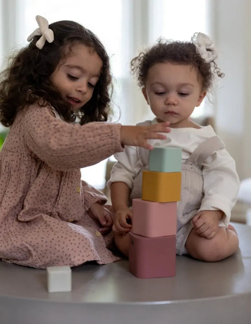 Colorful Stacking Cups + Silicone + Montessori + Water-play Toy | LYTL®️