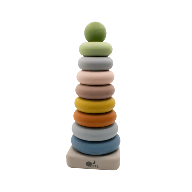 Ring Stacking Toy + Silicone + Sensory Play + Sorting & Montessori | LYTL®️
