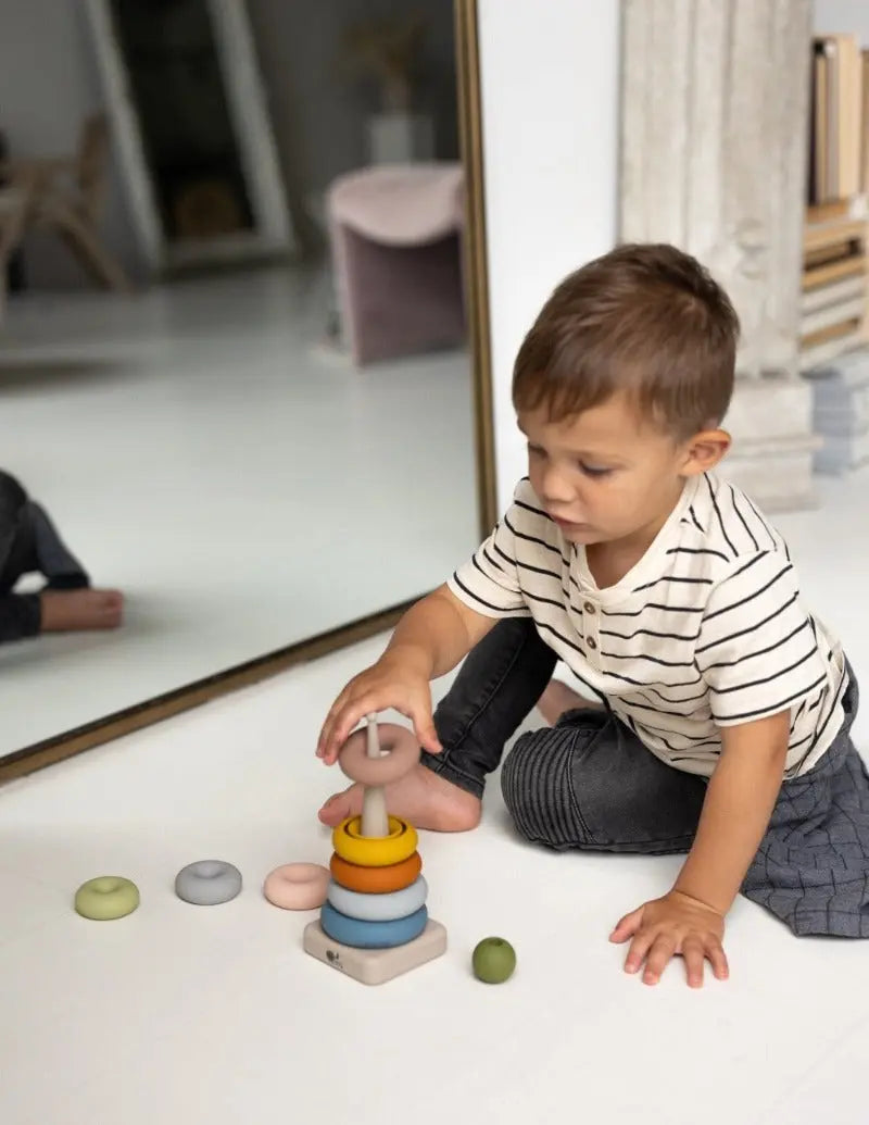 Ring Stacking Toy + Silicone + Sensory Play + Sorting & Montessori | LYTL®️